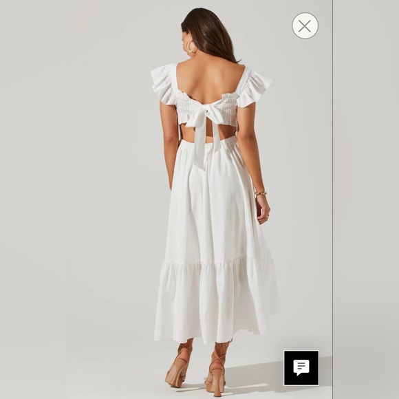 Astr the Label FLUTTER SLEEVE MIDI DRESS - Picture 3 of 4